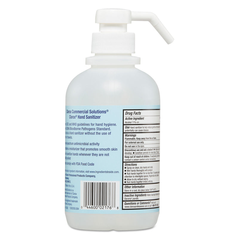 Clorox Hand Sanitizer, 16.9 Oz Spray, 12/Carton - CLO02176CT