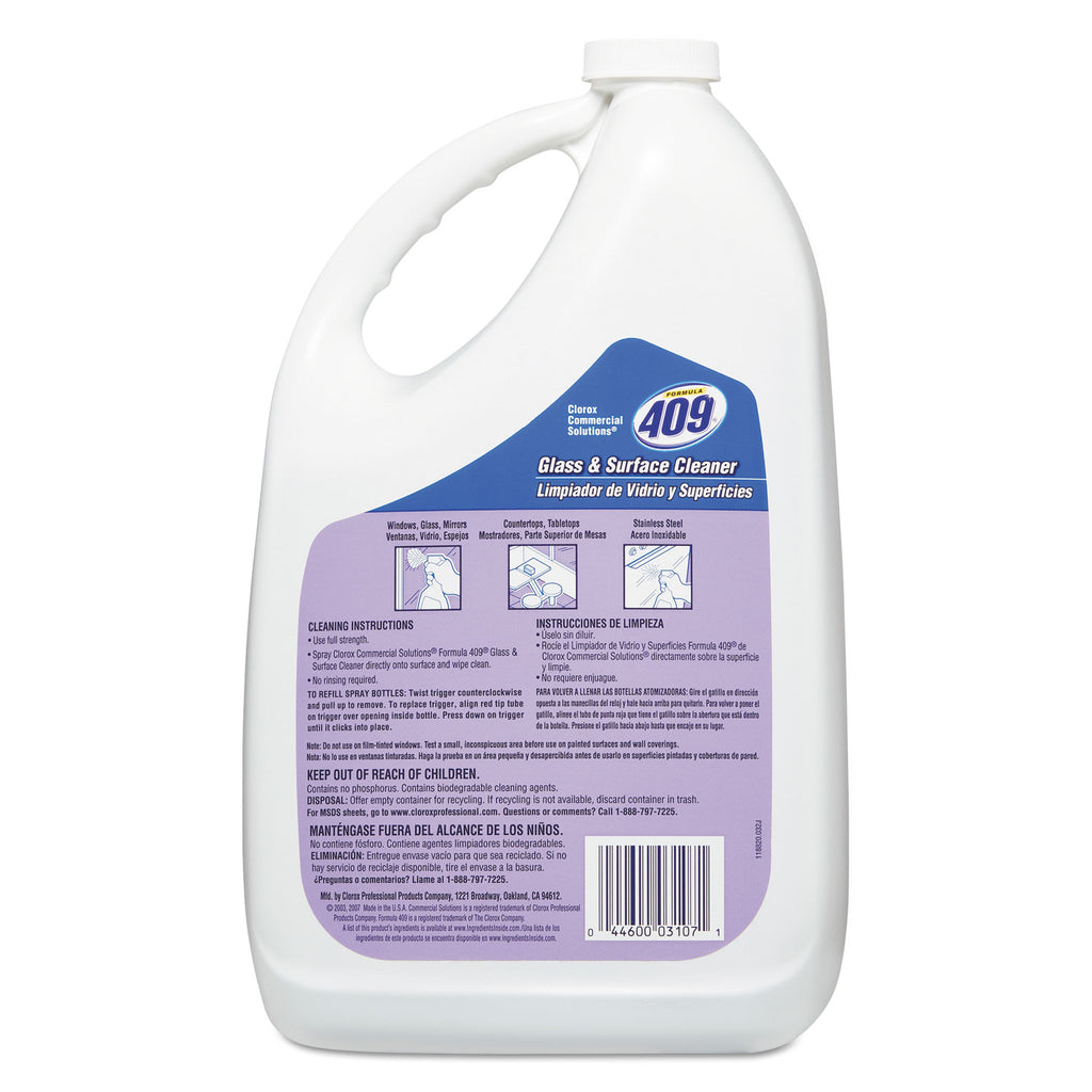 Formula 409 Glass & Surface Cleaner, Refill, 128 Oz - CLO03107EA ...
