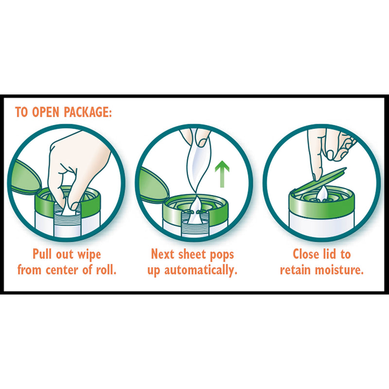 Green Works Compostable Cleaning Wipes, 7 X 7 1/2, Original Scent, 62/Canister, 6/Carton - CLO30380CT