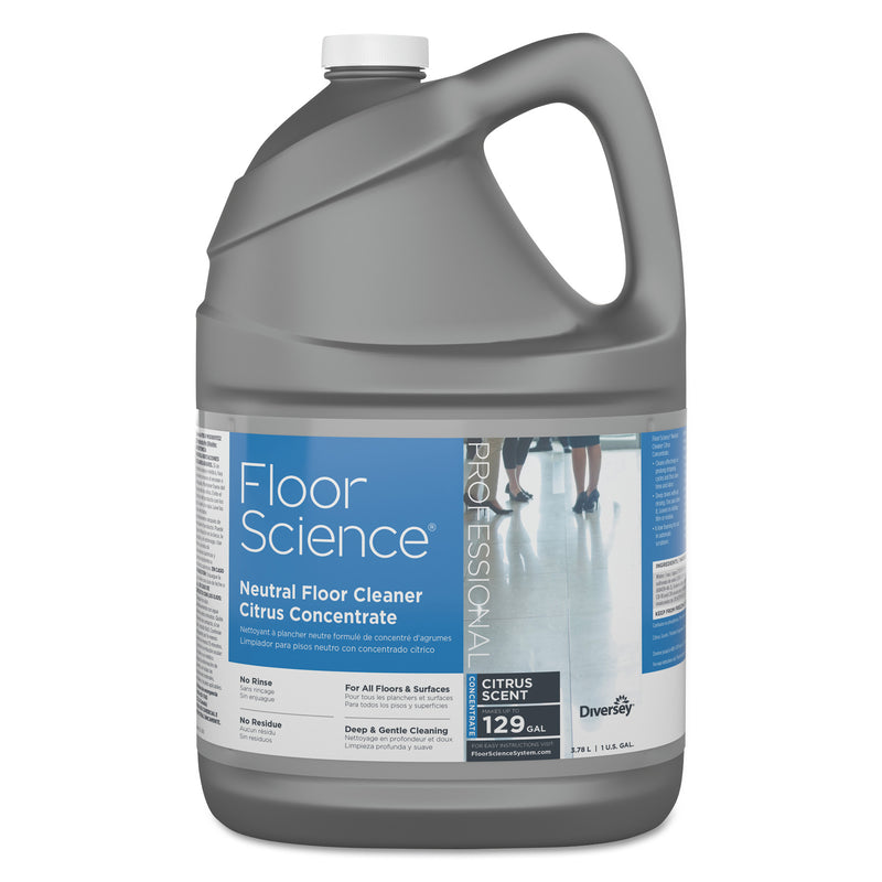 Diversey Floor Science Neutral Floor Cleaner Concentrate, Slight Scent, 1 Gal Container - DVOCBD540441EA
