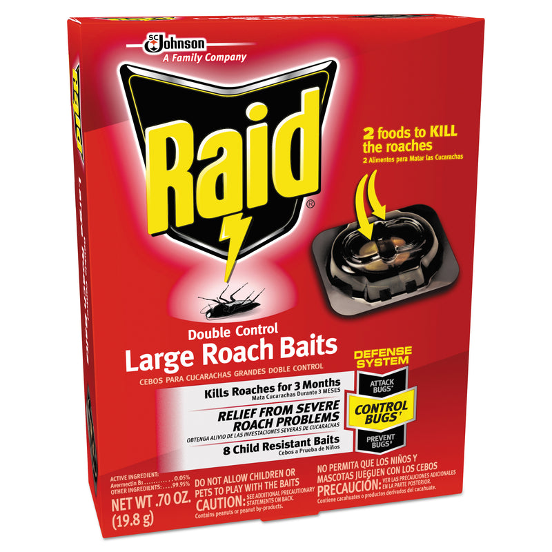 Raid Roach Baits, 0.7 Oz, Box, 6/Carton - SJN697330