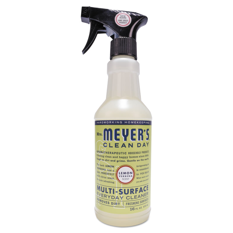 Mrs Meyer's Multi Purpose Cleaner, Lemon Scent, 16 Oz, Bottle, 6/Carton - SJN663026