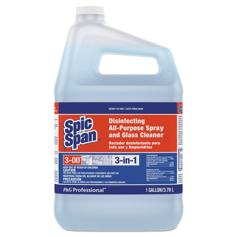 Spic and Span Disinfecting All-Purpose Spray And Glass Cleaner, Fresh Scent, 1 Gal Bottle, 3/Carton - PGC58773CT