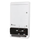 Hospeco Evogen Feminine Hygiene Dispenser, Metal, 14" X 7.75" X 26.25", White - HOSEV1FREE