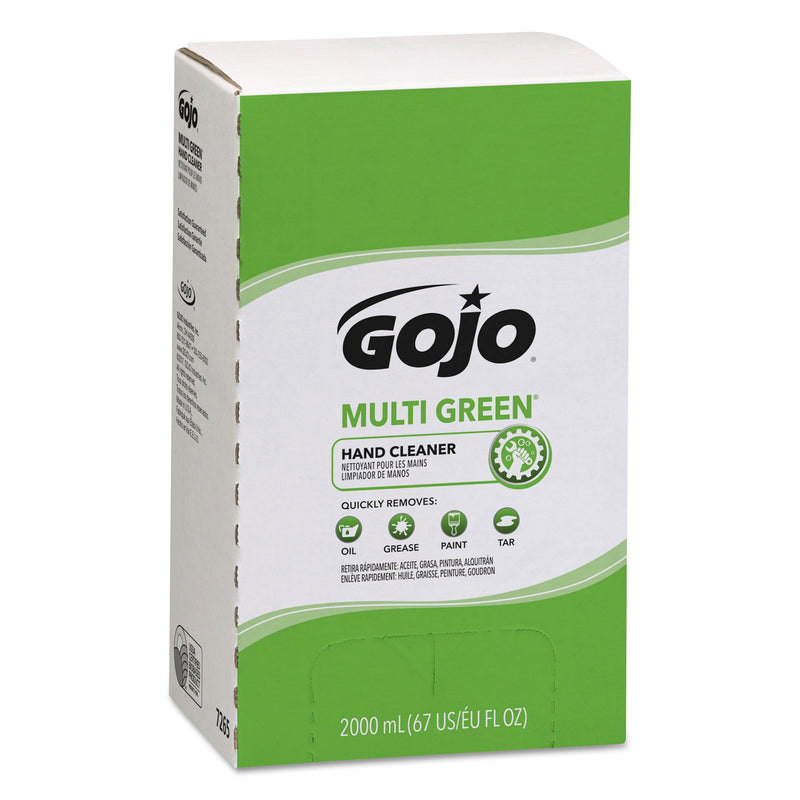 GOJO Multi Green Hand Cleaner Refill, 2000Ml, Citrus Scent, Green, 4/Carton - GOJ7265