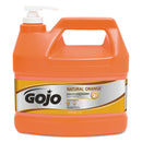 GOJO Natural Orange Smooth Hand Cleaner, 1 Gal, Pump Dispenser, Citrus Scent, 4/Carton - GOJ094504