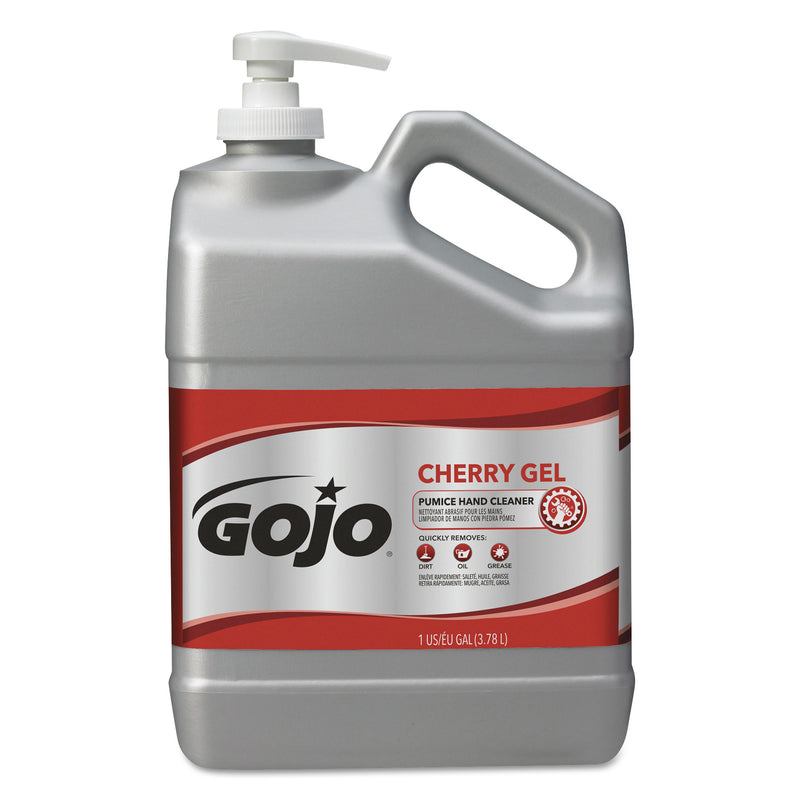 GOJO Cherry Gel Pumice Hand Cleaner, 1Gal Bottle, 2/Carton - GOJ235802