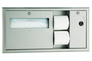 Bobrick B-30929 Surface-Mtd Toilet Tissue, Seat-Cover Dispenser and Waste Disposal, Right