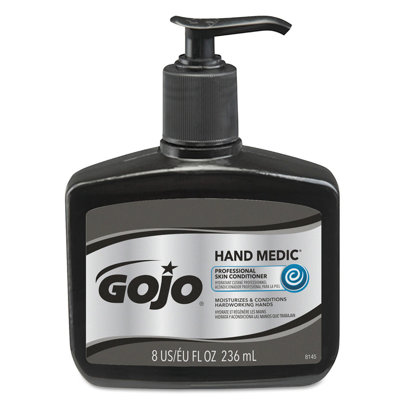 GOJO Hand Medic Professional Skin Conditioner, 8 Oz Pump Bottle, 6/Carton - GOJ814506