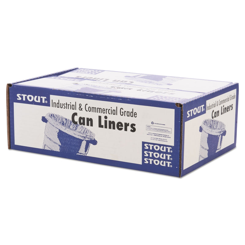 Envision Total Recycled Content Plastic Trash Bags, 60 Gal, 1.5 Mil, 36" X 58", Brown/Black, 100/Carton - STOT3658B15