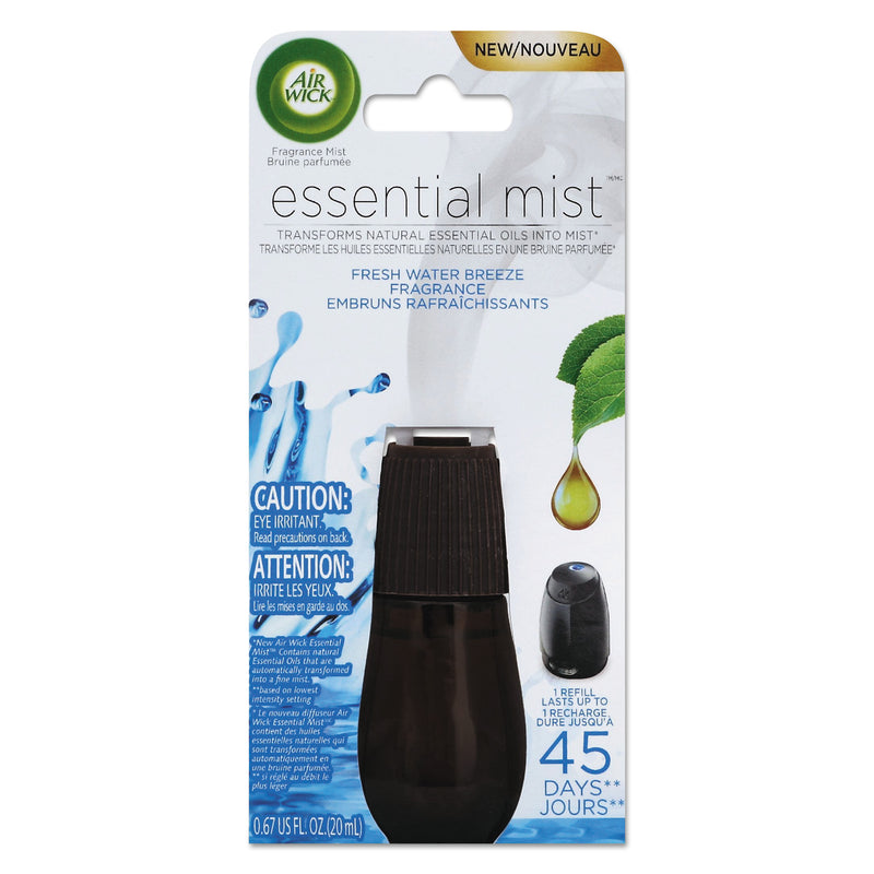 Air Wick Essential Mist Refill, Fresh Water Breeze, 0.67 Oz, 6/Carton - RAC98554
