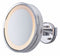 See All Industries Round Chrome Lighted Makeup Mirror, Corded Plugin - HLCSA1095