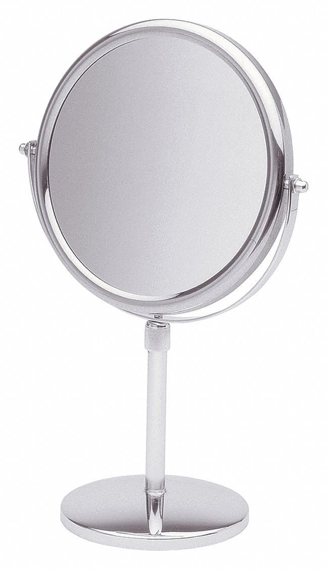 See All Industries Round Chrome Pedestal Makeup Mirror - JCTP95