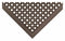 Condor Drainage Mat, 5 ft L, 3 ft W, 1/2 in Thick, Rectangle, Black - 30CM51
