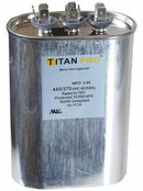 Titan Pro Oval Motor Dual Run Capacitor,35/7.5 Microfarad Rating,370-440VAC Voltage - TOCFD3575