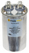 Titan Pro Round Motor Run Capacitor,25 Microfarad Rating,370-440VAC Voltage - TRCF25