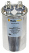 Titan Pro Round Motor Run Capacitor,5 Microfarad Rating,370-440VAC Voltage - TRCF5