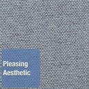 Quartet Push-Pin Bulletin Board, Fabric/Fiberboard, 24"H x 36"W, Light Blue - 7683BE