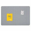 Quartet Push-Pin Bulletin Board, Fabric/Fiberboard, 24"H x 36"W, Light Blue - 7683BE