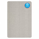 Quartet Push-Pin Bulletin Board, Fabric/Fiberboard, 36"H x 48"W, Gray - 7684G