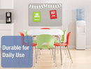 Quartet Push-Pin Bulletin Board, Fabric/Fiberboard, 36"H x 48"W, Gray - 7684G