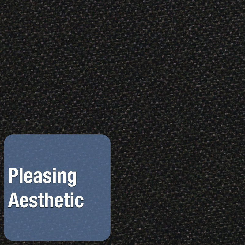 Quartet Push-Pin Bulletin Board, Fabric/Fiberboard, 36"H x 48"W, Black - 7684BK