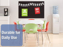 Quartet Push-Pin Bulletin Board, Fabric/Fiberboard, 36"H x 48"W, Black - 7684BK