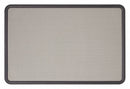 Quartet Push-Pin Bulletin Board, Fabric/Fiberboard, 36"H x 48"W, Gray - 7694G