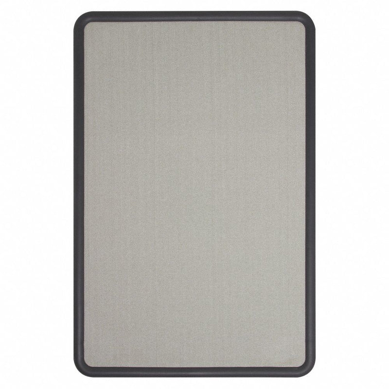 Quartet Push-Pin Bulletin Board, Fabric/Fiberboard, 36"H x 48"W, Gray - 7694G