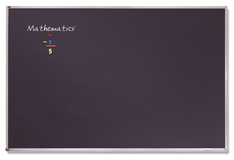 Quartet Gloss-Finish Porcelain Chalkboard, Wall Mounted, 36"H x 48"W, Black - PCA304B