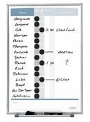 Quartet Gloss-Finish Steel In/Out Board, Wall Mounted, 16 inH x 11 inW, White/Gray - 33703