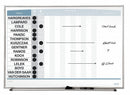Quartet Gloss-Finish Steel In/Out Board, Wall Mounted, 16 inH x 23 inW, White/Gray - 33704