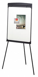 Quartet Gloss-Finish Steel Dry Erase Board, Easel Mounted, Portable/Carry, 35"H x 27"W, White - 67EA