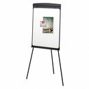 Quartet Gloss-Finish Steel Dry Erase Board, Easel Mounted, Portable/Carry, 35"H x 27"W, White - 67EA