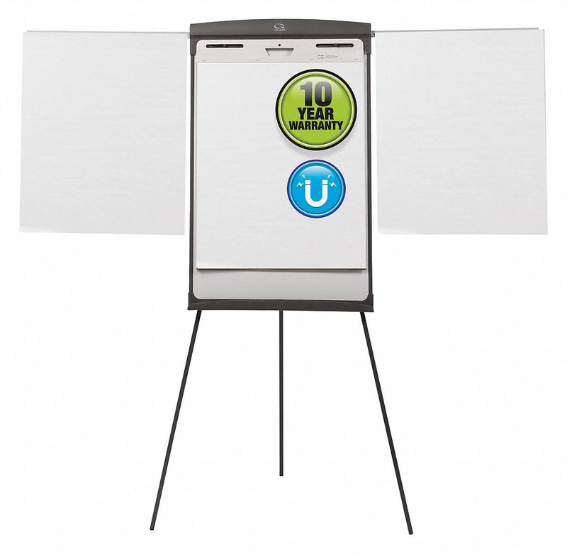 Quartet Gloss-Finish Steel Dry Erase Board, Easel Mounted, Portable/Carry, 35