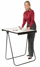Quartet Gloss-Finish Melamine Dry Erase Board, Easel Mounted, Portable/Carry, 34"H x 27"W, White - 101EL