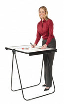 Quartet Gloss-Finish Melamine Dry Erase Board, Easel Mounted, Portable/Carry, 34"H x 27"W, White - 101EL