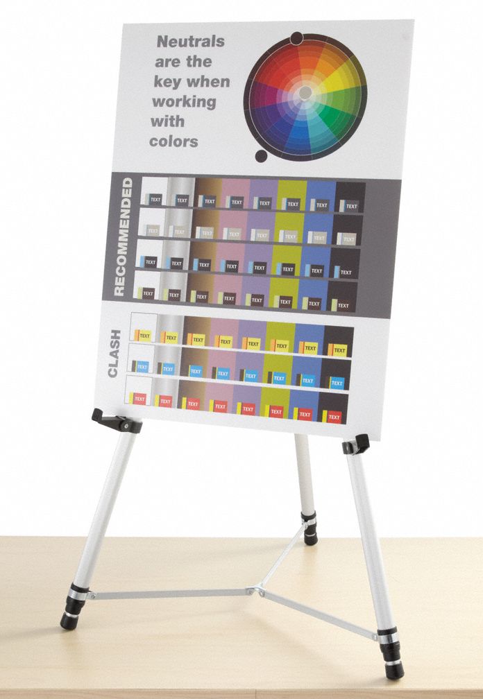 Quartet Easel, Aluminum Frame Material, 66" Overall Height - 55EX