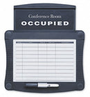 Quartet Gloss-Finish Melamine Conference Room Scheduler, Wall Mounted, 14 1/2 inH x 15 1/2 inW, White - 995