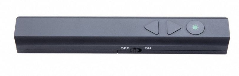 Quartet Plastic Wireless Presentation Remote with Laser Pointer with 655 ft. Projection and Green Beam - 73370