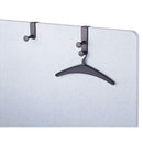 Quartet Over-the-Panel Garment Hook, Single Post, Steel - 20701