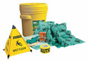 Brady Spill Kit/Station, Drum, Chemical, Hazmat, 15 gal - SKH-20-RESCUE