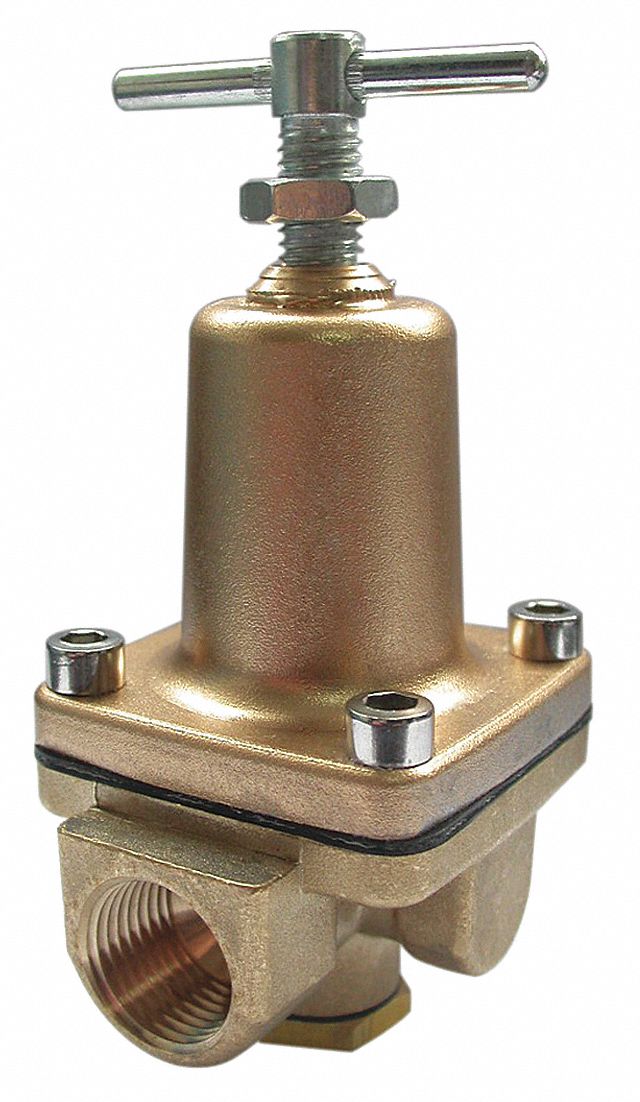 Top Brand Pressure Regulator, Brass, 3 to 50 psi - 30PT97