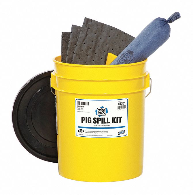 New Pig Spill Kit/Station, Bucket, Universal, 4.4 gal - 45301