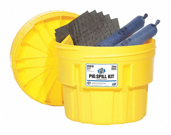 New Pig Spill Kit/Station, Drum, Universal, 14.5 gal - 45305