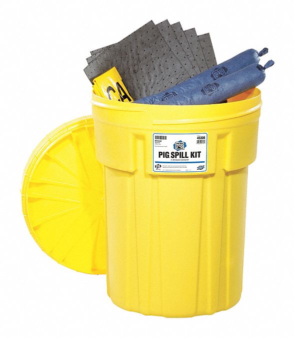 New Pig Spill Kit/Station, Drum, Universal, 23 gal - 45306
