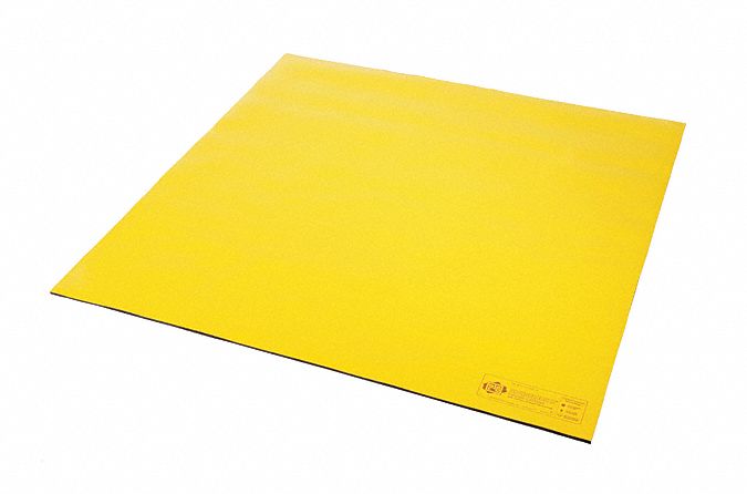 New Pig Drain Cover, 42 in Length, 42 in Width, 5/16 in Thickness, Urethane/Vinyl Material - PLR404