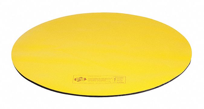 New Pig Drain Cover, 5/16 in Thickness, 30 in Diameter, Urethane/Vinyl Material, For Drain Shape Circle - PLR430