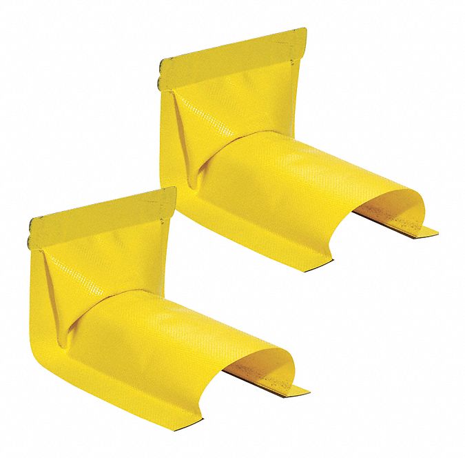 New Pig Spill Berm Wall End, Yellow, 3 in x 5 1/2 in x 2 in - PLR117