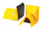 New Pig Spill Berm Wall End, Yellow, 11 in x 9 in x 6 in - PLR513